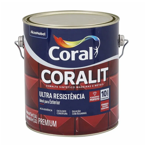 Esmalte Coralit Acetinado Branco de 3,6L Coral